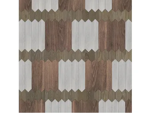 SPECIAL PANEL MATITA INSTALLATION 161 - Indoor wooden wall/floor tiles _ FOGLIE D'ORO